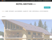 Tablet Screenshot of hotelmeitner.ro